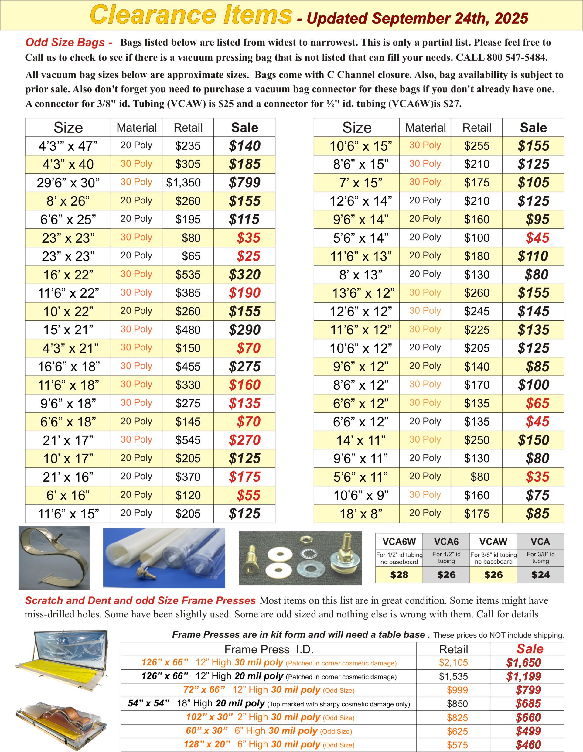 clearance items